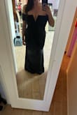I really wanted to like this one, but it just didn't work for me. It was too long, even with some modest heels. Also, it was very heavy material. I live in San Diego, and I felt like I would just get really hot and uncomfortable wearing this item. - Jess H.