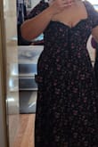 The dress came as it looks online, very cute and the fabric is nice enough. The fit worked very well for me except for the bust is a bit small, and I have a regular bra on. The dress does have layers, might be hot for summer - Janina P.