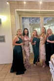 Absolutely love this dress. Was told all night long how pretty my dress is. 100% buy it now!! I was the best dressed at the wedding by a long shot. Fit true to size and loosened up as I wore it but not bad. - Jen S.