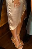 They fit perfect! I got so many compliments on them. Very comfortable for a high heel! - Casey E.