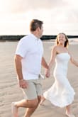 Wore this for my beach engagement photo shoot and I loved it! A little too tight around my chest, but I wouldn't have sized up. - Madie O.