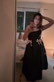 Wish someone had posted a review so I didn't have to go through the entire process of return. The dress is simply too bulky and if you have an hourglass or pear shape, it makes your bottom look so bulky. - Akb B.