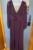 The dress is beautiful and the quality is definitely worth the risk of ordering a dress online. The style is flattering for my body type. I did have to steam it to get the wrinkles out, but the end result shows the quality even more. The dress is a true purple, don't be fooled by the picture due to lighting. - Tiffanie P.