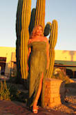 I wore this dress to a wedding in Scottsdale and I blended in with the cactus. Very comfortable dress. I had to get it hemmed bc it was quite long. Other than that, it fit perfectly. - Annika M.