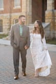 I wore this for my small courthouse wedding, and it was perfect! It's very well made, true to size, and fit perfectly.  Definitely recommend. - Angela H.