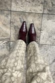 I wore these for a tradeshow and got so many compliments! They are very comfy too! They weren't too tight or hurt my feet at all despite the pointed toe. I'd recommend getting your regular size :) - Tara S.