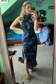 The dress was perfect for the event I went to. The buttons on the neckline were a little tricky, but overall, the dress fit perfectly in other places. - Maria C.