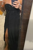 It was a very pretty dress. Easy to wear. I ordered what they had in stock so I knew it was going to be too big, but it wasn't as big as I thought it would be. Not heavy. Very nice material. - SuAnn E.