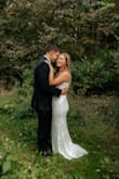 My husband and I planned a very beautiful and intimate backyard wedding a few weeks ago. Due to a time crunch, my only option was to order a dress online, knowing I would not have time for any alterations. This dress was absolutely precious and fit almost perfect. It was a little loose in the midsection area, but that was nothing major. I loved this dress and received so many compliments. - Ivy W.