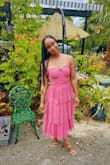 Even though the dress has frilly layers, it is super light with minimal extra fabric...perfect for a South Florida outdoor wedding in July. - Carla N.