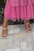 Looks nice and fits true to size, but 1 foot had a strap that seemed like it was already stretched out on my first wear - the strap kept sliding off, down the back of my heel. In contrast, the middle straps (dorsum) were very tight, almost uncomfortably so. - Carla N.