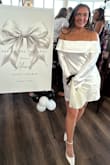 This dress fully UNDERSTOOD its assignment. I bought this for my bridal shower. When I tell you, I bought so many different dresses at all price ranges and this dress was just perfect. It showed off my curves without being too much. Sexy but classy all in one. Everyone was obsessed. - Alexis R.