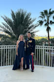 I wore this gown for the Marine Corps ball. It was absolutely perfect. It fit me like a glove and was the right length for a 3 inch heel. It was so comfortable and easy to dance and eat in. The straps are adjustable, and I ended up wearing a stick on bra. You could easily get away with wearing just nipple covers as well. I highly recommend this dress! - Chelsea M.