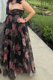 I loved the style and got lots of compliments on it! It is VERY snug and has no give on the top (felt like a corset). The zipper is plastic and I was scared it would tear from the tightness, but it did close. If you have doubts about sizing, I would recommend sizing up. - Sylvia H.
