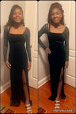 Bought this dress for my teen daughter for a family wedding. She's petite, junior size 0. The dress fit perfectly. Quality material & a true emerald color. - Nyla W.