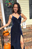 Beautiful!! For my little boobie girlies, make sure you tighten your straps. Overall, I felt gorgeous. 
The color is vibrant. - Summer D.