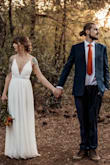 I highly recommend this dress! For my wedding dress, I wanted something beautiful, comfortable and simple. I went to a few discount bridal stores, and while the dresses were pretty, they were a bit much and so were the price tags considering all would need alterations. This dress was just what I was looking for, simple but elegant and unique! My wedding was in the woods, and it was the perfect length with my heels on. The flowy shape was also so easy to wear and move about it. I did make some minor alterations, I changed the straps from criss-cross to straight and added the slit to the top layer (on the white version, it's only in the underskirt). Overall, with the dress and alterations, I had a beautiful wedding dress that perfectly matched my style for under $350. You can't beat that! I got a lot of compliments on this dress and people couldn't believe the deal I got. I highly recommend! - Audrey G.