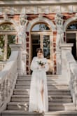 I loved it! Perfect material, light, doesn't wrinkle much, falls very nicely for photos, and looks very elegant but was still comfortable. - Nejra L.