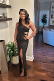 This dress was EVERYTHING it needed to be for a black tie wedding I attended! The fit was perfect and flattering! I did get it hemmed a bit so it wouldn't drag the floor. I received so many compliments! - Tequicha E.
