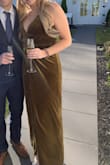 The quality is amazing! Super comfortable material and fit. The cleavage is pretty revealing. I safety pinned it close; otherwise, the girls would have been fully out. Will definitely be wearing it again soon! - Leah L.