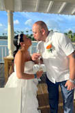 The quality of the dress was great. Even though it may look like a lot of heavy material, the dress is light enough to wear for my beach wedding. You can just add a nice bridal belt to complete the look. - Lisa C.