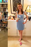 I bought this dress to create a Romy and Michelle High School Reunion costume for Halloween. I ordered an XS, which turned out to be a bit too large in the top. The sleeve straps kept falling. Funny enough, I ordered XS in another Lulu's pink dress, and that was way too tight.

The quality of material is cheap. It wrinkles easily and it hangs in a way that is less than flattering. For me, that was fine. It was for a Halloween costume.

The side zipper is low quality on this dress as well as the pink dress. They both were difficult to zip above the seam in the middle. My friend was able to zip it for me by using the hook-and-eye closure, then zipping carefully, then unhooking the hook and eye. This would be impossible to zip without assistance.

This dress was on sale. It was perfect for the Halloween costume, so I'm glad I could find it and make it work for my needs! I doubt I will ever wear this dress for another occasion. It's just not flattering for normal wear. - Jessica W.