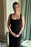 This dress was very simple but elegant. I felt classy and beautiful in it. It was perfect for a military ball. - Robin G.
