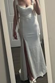 I ordered this dress super last minute for my small family-only wedding because my first dress didn't turn out how I expected. I was so nervous it would arrive and not fit and I did not have enough time for alterations but I compared my measurements to the models and found the best size for me and when it showed up it was so perfect and didn't need to be altered whatsoever and the bows are great for adjusting the height of the neckline and adjusting to your cup size! can't wait to walk down the aisle in my perfect dress! - Deanna M.