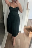 I'm curvy and have wide hips, bigger thighs but a smaller waist. This fit perfectly and was so comfortable! Love that the straps can be adjusted. Perfect for a fall wedding! I'm definitely going to order it in another color. I got a lot of compliments and someone even asked me for the link haha - Kristen D.