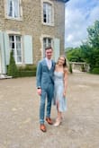 I loved this dress for one of the weddings I attended this summer. Initially, I was worried that it was going to be too light (and too close to white) but this wasn't the case at all! - Linn V.