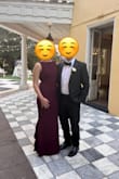 I got many compliments at the black tie fall wedding I wore it to. The color is more burgundy in person IMO. Photographs beautifully as well. Some minor issues: the top straps felt a bit loose at times meanwhile the bottom is a bit restrictive. I did have to make adjustments throughout the evening. It was also a little hot (temps were high 70s/low 80s) and the dress doesn't really allow for any airflow. But I would recommend overall, lovely dress! - Blair S.