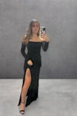 This dress looked absolutely gorgeous on me! I wore it to a wedding and everyone loved it. The back was a little hard to zip up and I have a small chest. I wouldn't recommend getting a size small if you have larger breasts. The dress was super comfortable all night. - Taylor B.