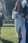 Loved this dress, ordered it last minute for my wedding since the original dress I bought didn't fit (We bought the first dress months ago and then found out I was pregnant) Now I'm 6 months pregnant. Literally started my 3rd trimester the day of the wedding, and this dress not only fit me but was so comfortable and so beautiful. - Faith S.