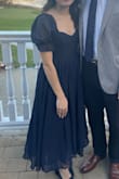This was the perfect dress for a semi-formal wedding I recently attended. Because of my height, the length was a little longer than midi but other than that, the dress fit me perfectly. I was very comfortable all night and got lots of compliments on the dress. The best thing about the dress was that I didn't need a bra, and there was a perfect amount of padding in the bust area. - Maria G.