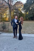 This dress fit so well and I got multiple compliments on it at a wedding. It stayed in place well and was super comfy! I wore it with 3-4"heels and it was the right length so it may be long on someone shorter. - Brooke S.