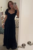 Phenomenal Sweetness Navy Floral Burnout Bustier Maxi Dress