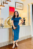 I like the fabric, thick and classy style. I have to alter it too long for my ht. 5 star! - Mylene C.