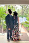 This dress was the PERFECT dress for an outdoor, black tie wedding! It was so beautiful! I felt gorgeous in it. It was also so unique and I received many compliments. The only thing to note is that it was rather long for my height. Even with significant heels on, the dress was touching the floor ever so slightly. It still looked amazing tho! Really the best possible dress I could have found! - Bharati W.