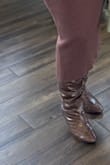 Very cute boots, if you have wide calves they're a little tight when zippering but overall a good fit. I did notice they bunched up a lot throughout the day which I thought was odd.. not too happy about that - Isabella M.