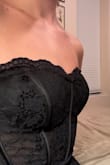 First of all, the zipper sucks and gets extremely stuck in the same place. I can make it go up but it feels like we're about to rip the zipper off. It's not small on me by any means so it's not that I'm too big for it. The top is what I dislike about it the most. The cups stick out too far due to the padding and it won't stay up. If this is the top for an XS I'd hate to see what the small is. Very disappointing. - Mikayla M.