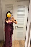 Loved the dress! Really wanted Olive but ended up with Plum since it was available in the size I needed. I ordered 2 different styles of dresses both Large. One fit perfectly but didn't look good on me. The strapless in Olive unfortunately didn't zip towards the top due to my bust size so I had to size up and go with Plum. And, I'm glad because the plum color is beautiful!! The dress fit me too long but I made it work. Buy the dress!! The fabric and quality are great. - Tina F.