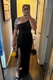 I bought this dress for a black tie. I was going to be attending. Purchase some measuring tape and got a large based on the size chart. Much to my absolute surprise when I put the dress on It fit like a glove. I am so glad I ended up getting this. It's gonna be perfect for my wedding next week. my husband's jaw dropped when I walked out of the room to show him it had arrived ;) Truly there's no better compliment! - Anika T.