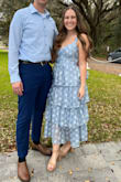 So perfect! Bought for a friends wedding as a guest and got so many compliments. The bows were adorable and the ruffles are super flattering. - Hannah A.