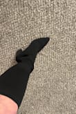 I was looking for tall, tight fitting sock boots that don't slide down. My calf measures a little under 12 inches so most tall boots are way too wide even with the narrow options. I thought these would be amazing!! Not so much. I normally wear a size 8, and these boots run about a 1/2 to 1 size larger than normal boots. There is way too much material that it just gathers and wrinkles as you take a few steps. It will not stay up. I will be returning these. Unfortunately, there were no reviews when I purchased these boots and I will be returning them. - Jamie K.