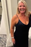 I purchased this dress to wear to a black-tie wedding and received compliments all night long! The fit was perfect, not tons of support, in the chest but enough to wear without a bra. - Joyce C.