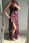 Ordered this dress for my nephew's fall wedding in Pennsylvania. Thanks to reading others' reviews, the first thing I checked was the straps, as others had complained about them not being sewn well. And sure enough, the straps on my dress were about to come apart. A quick 5 minutes with a needle and thread fixed the problem, but this shouldn't happen on a $100 dress in my opinion. It was also a bit wrinkled when it arrived, but after being hung up for a few days, it was fine. I did like the fit, and it was perfect for the event. - Leah M.