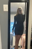I wouldn't consider myself curvy but this dress gives the illusion I am. Much thinner than I expected so definitely wouldn't be warm but it's super cute and comfortable - Michel P.