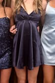 This dress fit so perfect! I was worried that that top would show stuff when I bent over but it didn't! I danced a lot in it and was very comfortable! Would definitely recommend. - Elle H.
