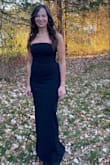 I was in a panic and ordered this dress four days prior to the event.  I selected regular shipping and it came the day before the event.  No time to alter, but I trusted the recommended size and it fit perfect (with heels).  I felt very confident, comfortable and received a lot of compliments! - Karen W.