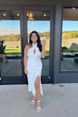 literally the perfect dress for my rehearsal. If you are thinking about getting this dress, you have to. It was not see through and fit perfectly! - Vianney G.